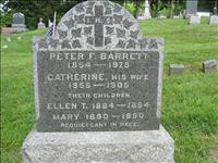 Barrett, Peter F., Catherine, Ellen T. and Mary